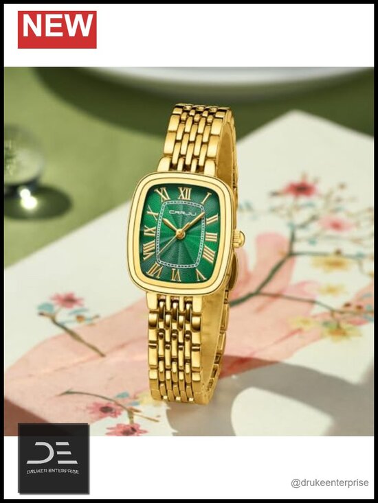 Fashion Retro Dress Analog Quartz Waterproof Wristwatch, Roman Numerals, main image 6